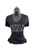 PYNK Girls Rock Black T-Shirt